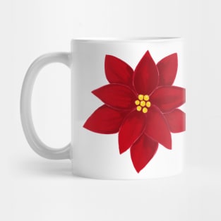 red flower isolated on white Mug